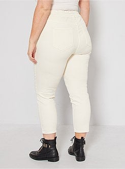 Jeans mom 7/8 in twill stretch - Kiabi