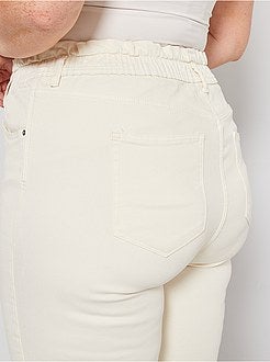Jeans mom 7/8 in twill stretch - Kiabi