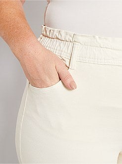 Jeans mom 7/8 in twill stretch - Kiabi