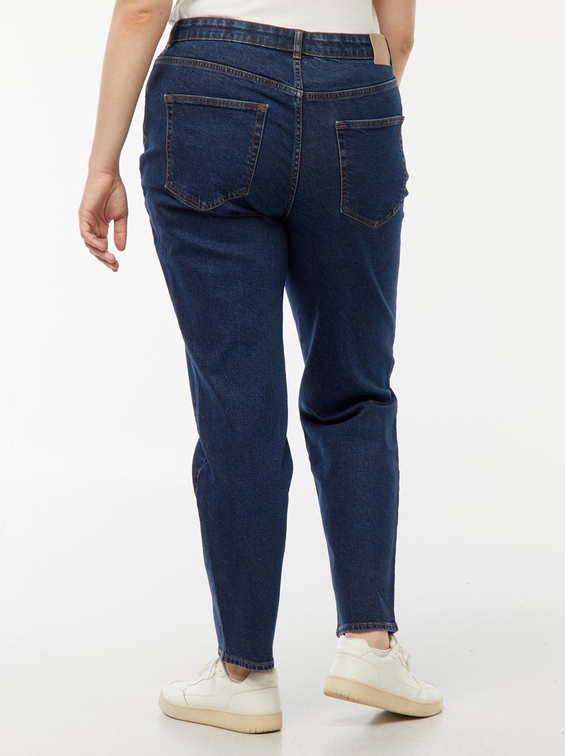 Jeans mom a vita alta - L28 Blu - Kiabi