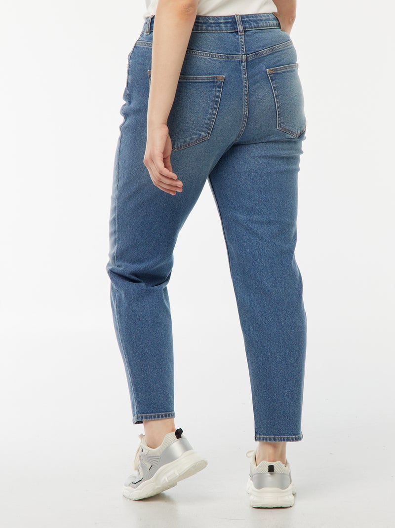 Jeans mom a vita alta - L28 Blu - Kiabi