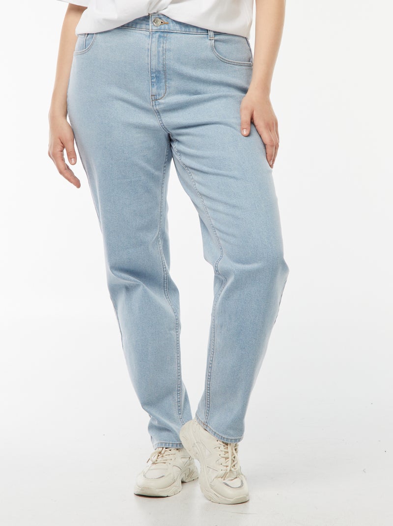 Jeans mom a vita alta - L28 Blu - Kiabi