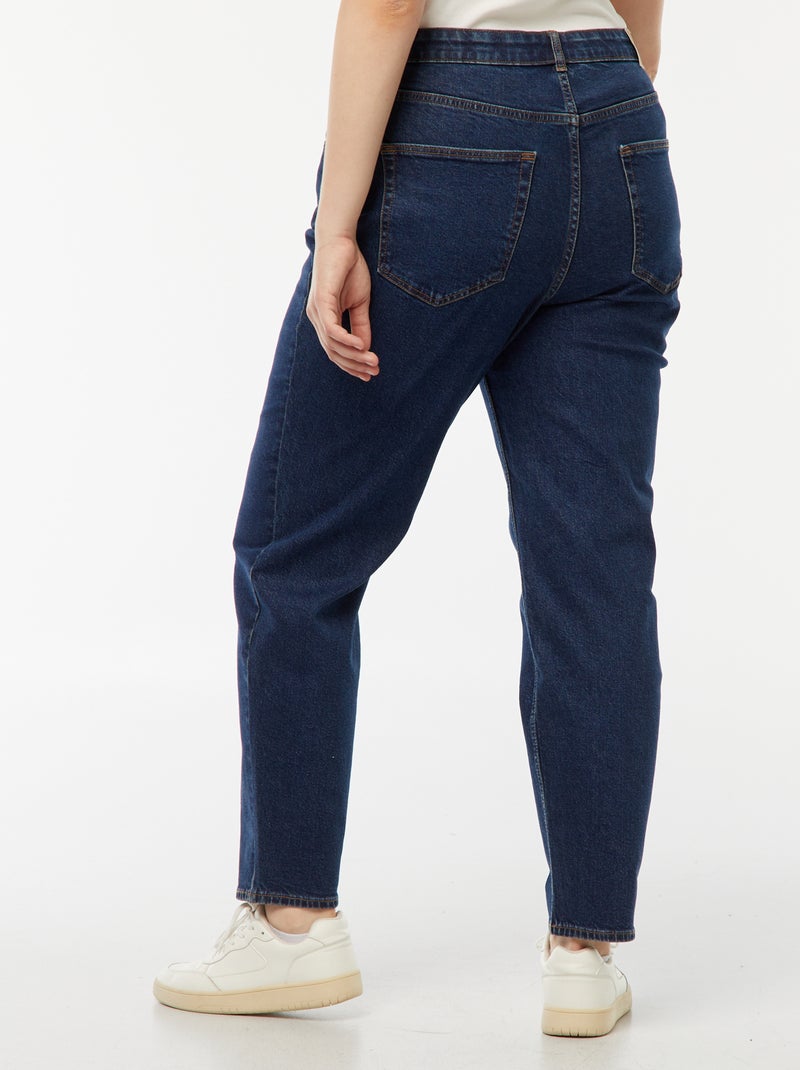 Jeans mom a vita alta - L30 Blu - Kiabi