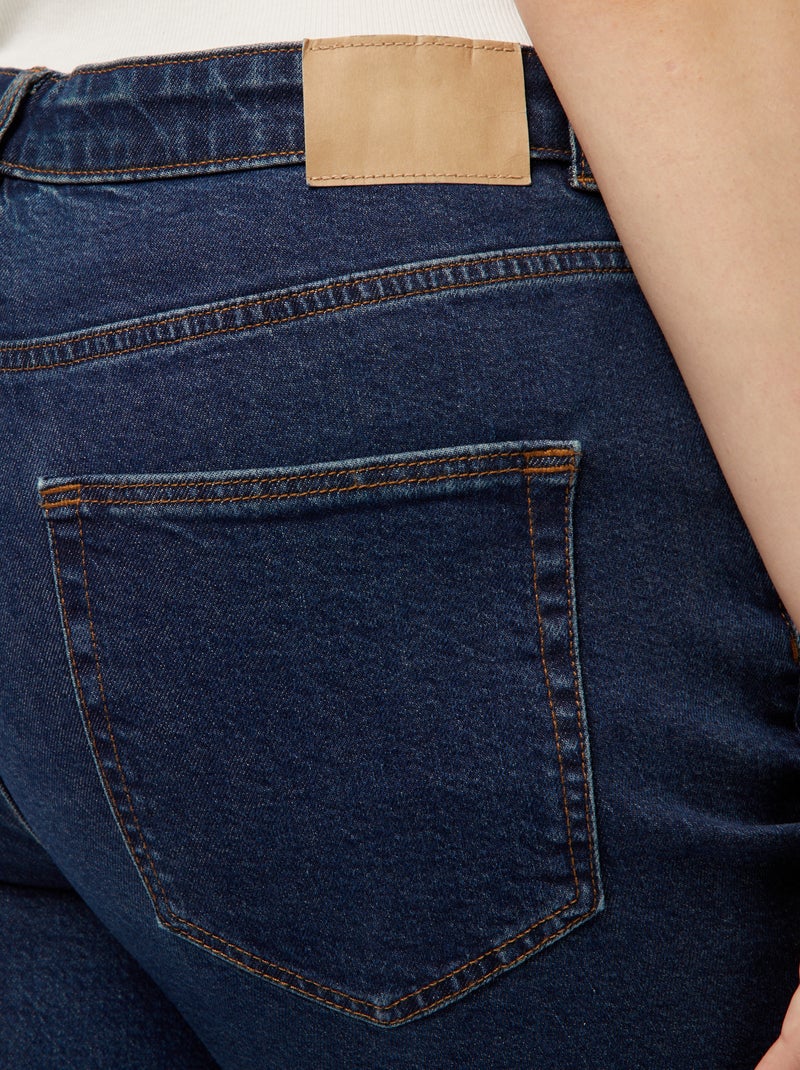 Jeans mom a vita alta - L30 Blu - Kiabi