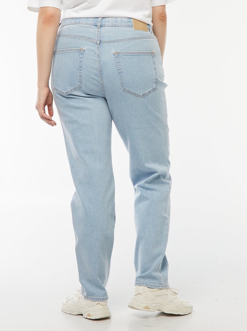 Jeans mom a vita alta - L30 Blu - Kiabi