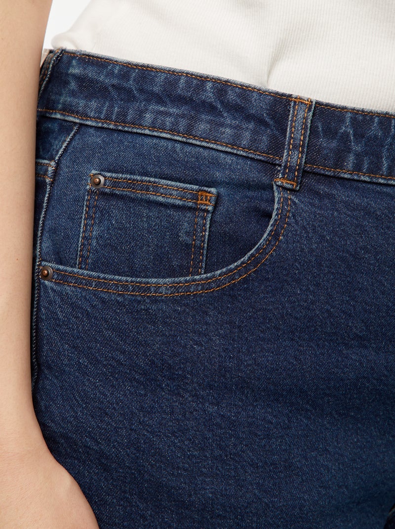 Jeans mom a vita alta - L34 Blu - Kiabi
