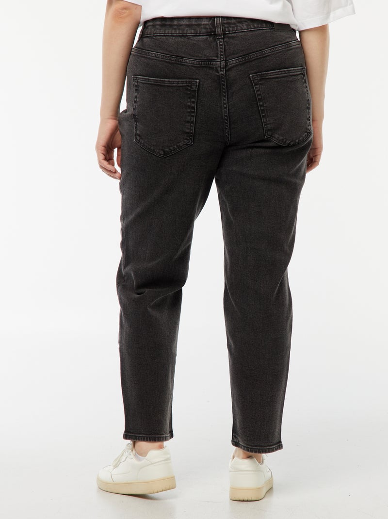 Jeans mom a vita alta - L34 Nero - Kiabi