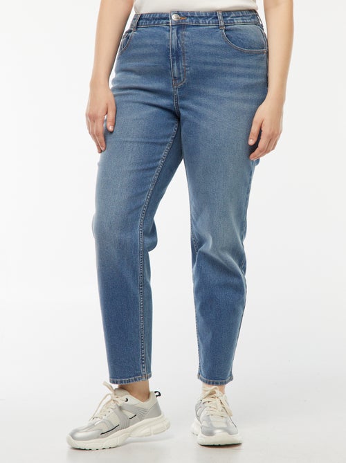 Jeans mom a vita alta 5 tasche - L32 - Kiabi Jeans mom a vita alta 5 tasche - L32 - Kiabi