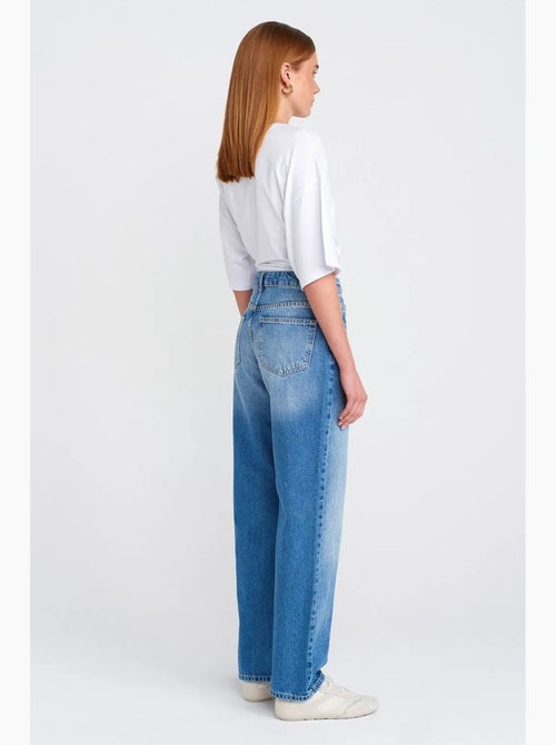 Jeans mom a vita alta a gamba ampia dilvin - Kiabi Jeans mom a vita alta a gamba ampia dilvin - Kiabi