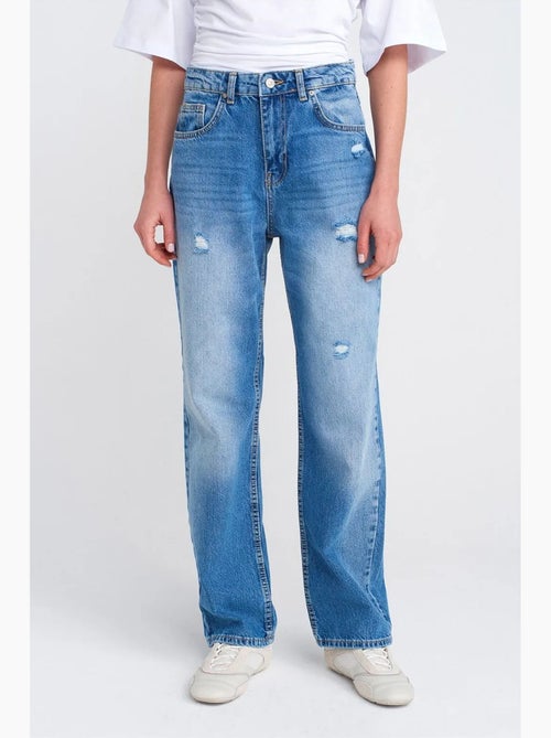 Jeans mom a vita alta a gamba ampia dilvin - Kiabi Jeans mom a vita alta a gamba ampia dilvin - Kiabi