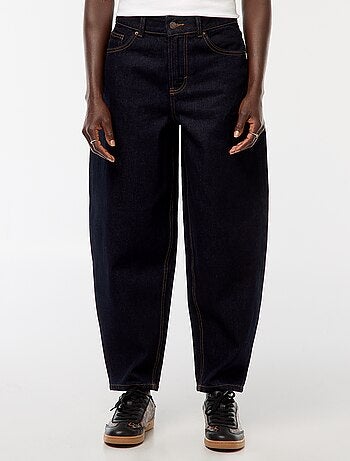 Jeans mom a vita alta