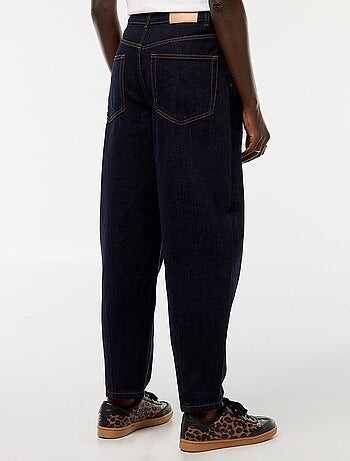 Jeans mom a vita alta