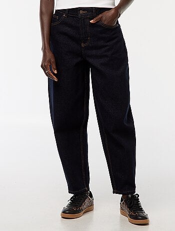 Jeans mom a vita alta