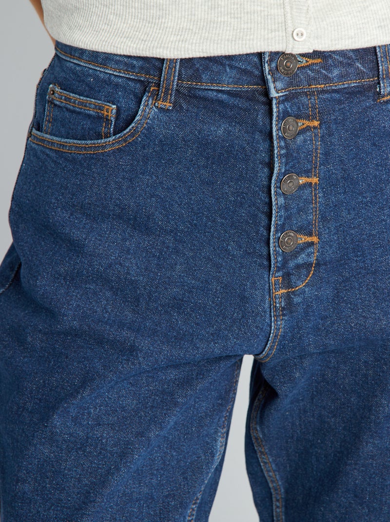 Jeans mom a vita molto alta - L28 BLU - Kiabi