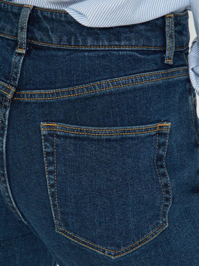 Jeans mom a vita molto alta - L28 BLU - Kiabi