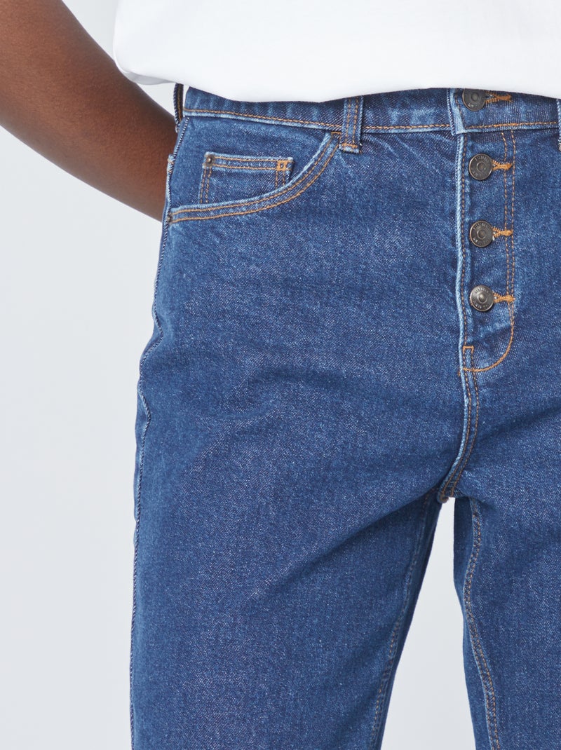 Jeans mom a vita molto alta - L30 BLU - Kiabi