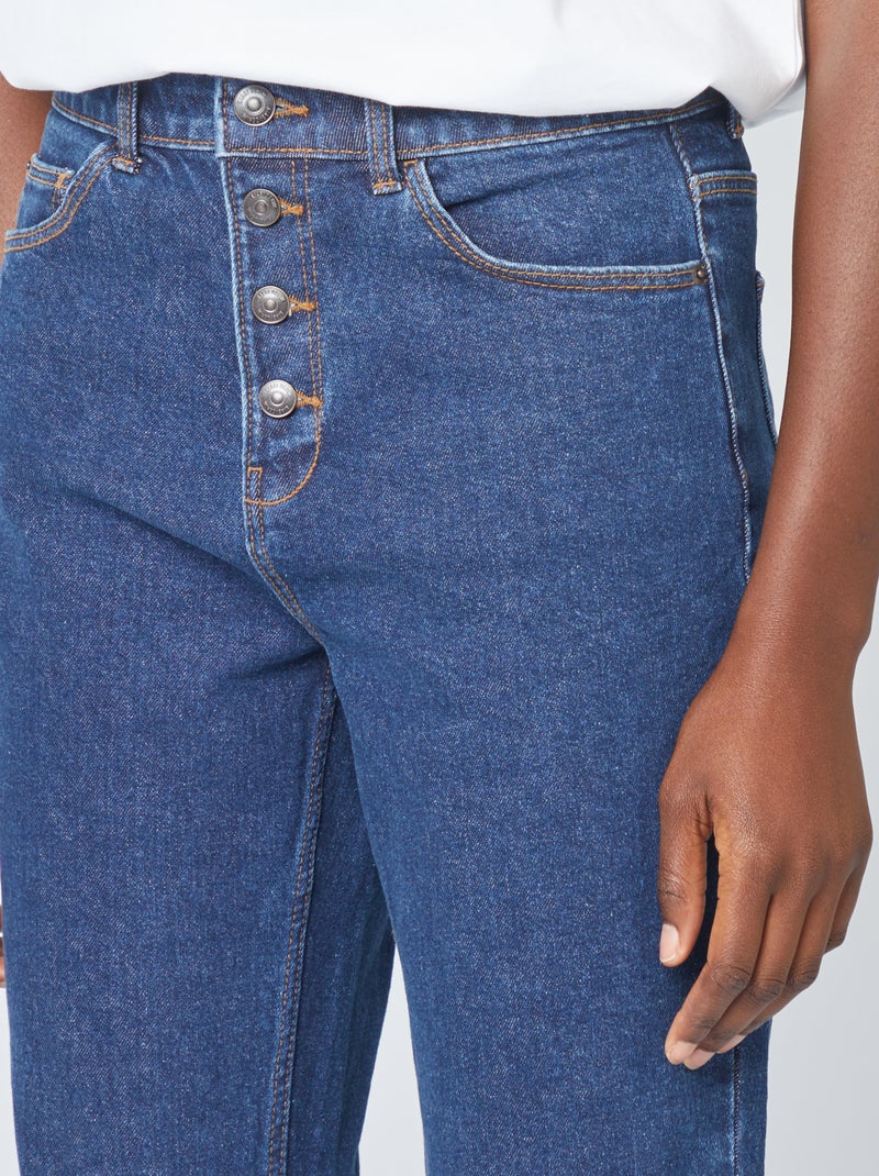 Jeans mom a vita molto alta - L30 BLU - Kiabi