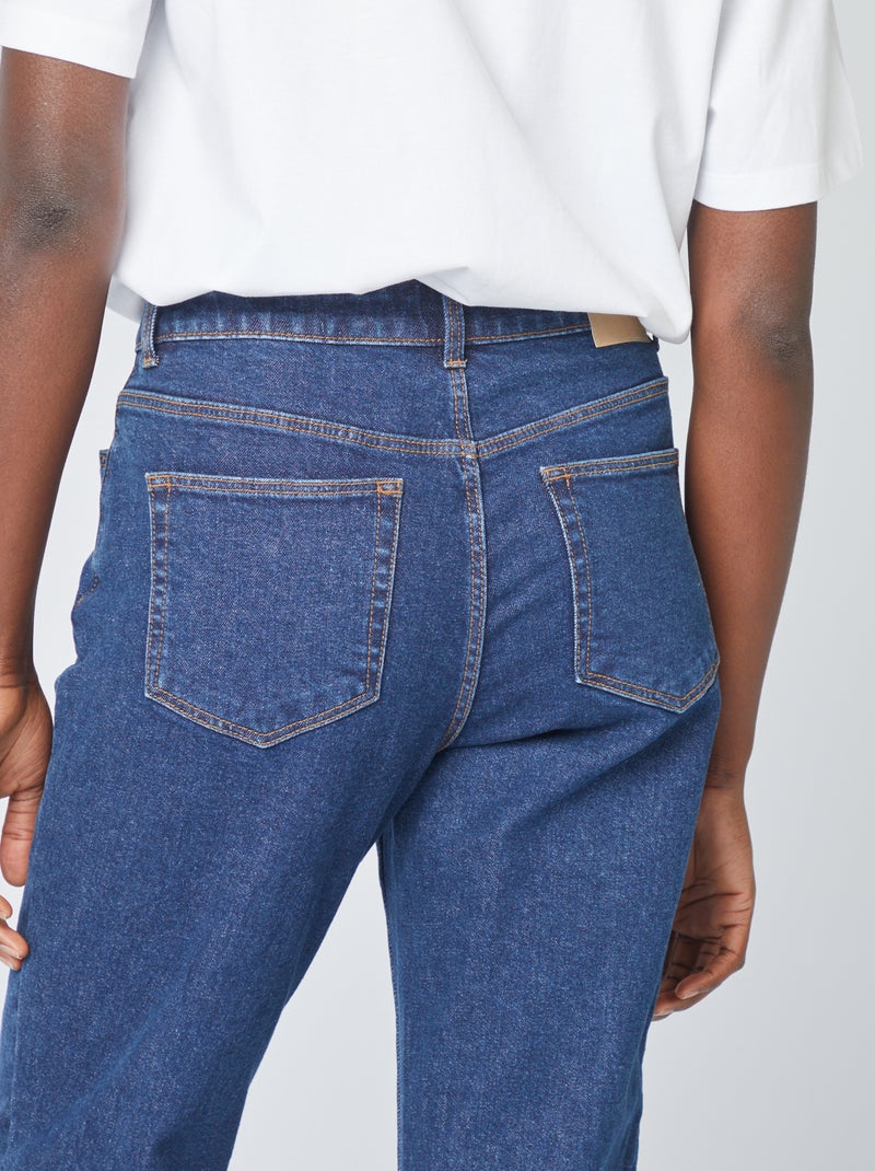 Jeans mom a vita molto alta - L30 BLU - Kiabi