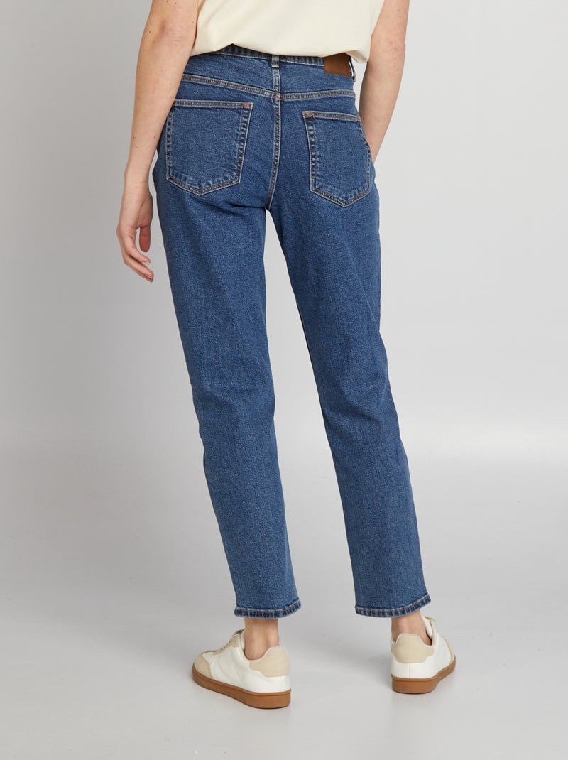 Jeans mom a vita molto alta - L30 BLU - Kiabi