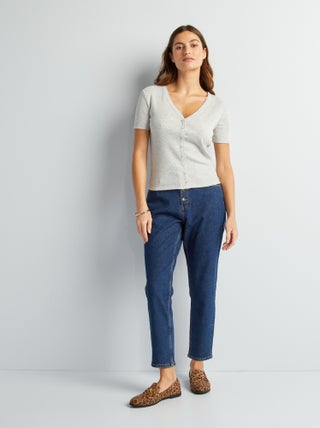 Jeans mom a vita molto alta - L32