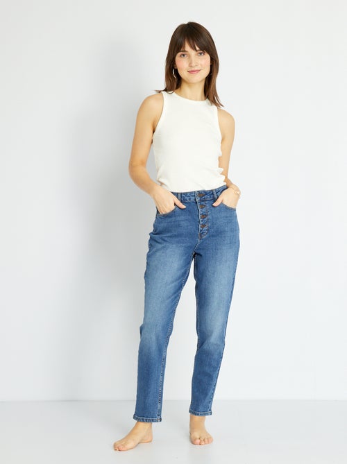 Jeans mom a vita molto alta - L32 - Kiabi