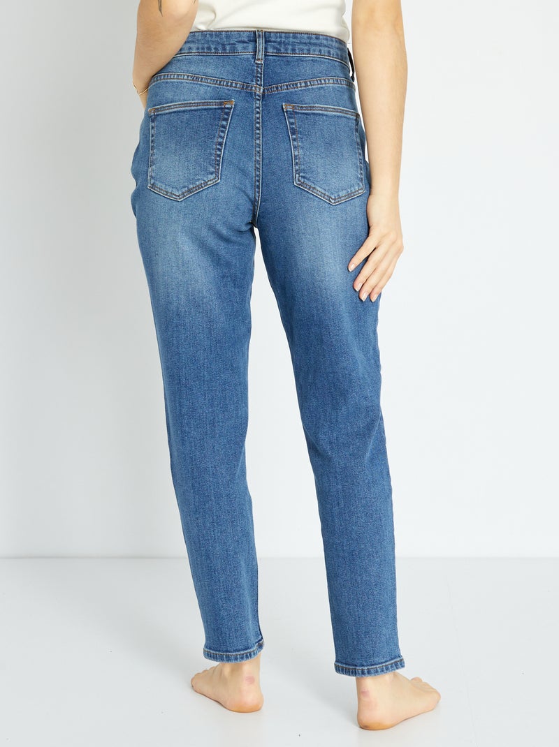 Jeans mom a vita molto alta - L32 BLU - Kiabi