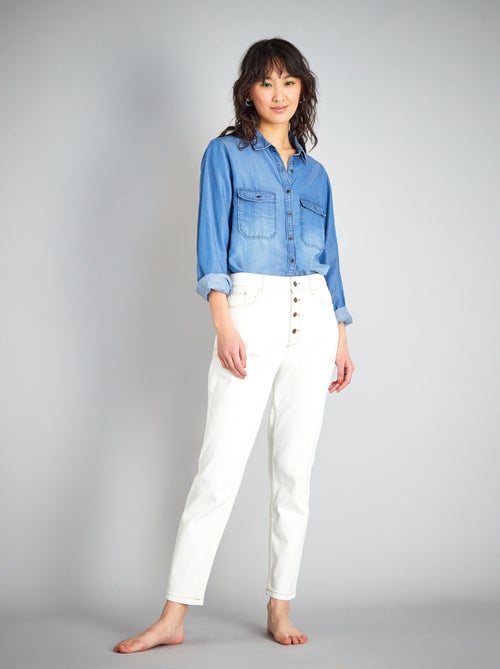 Jeans mom a vita molto alta - L34 - Kiabi