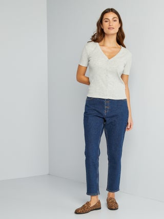 Jeans mom a vita molto alta - L34