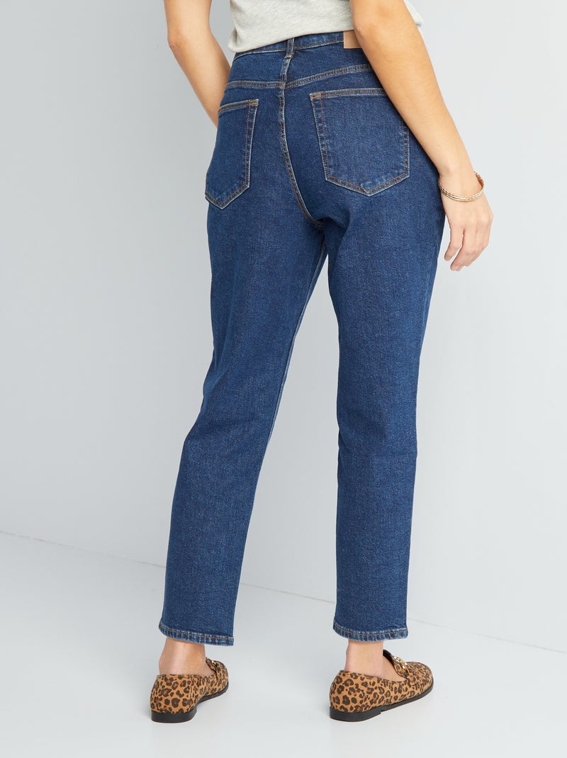 Jeans mom a vita molto alta - L34 BLU - Kiabi