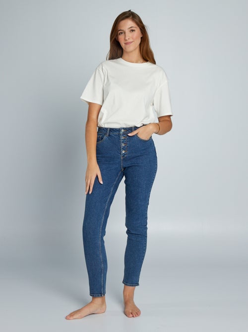 Jeans mom a vita molto alta - L34 - Kiabi