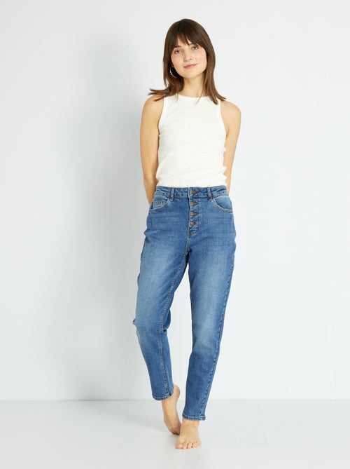 Jeans mom a vita molto alta - L34 - Kiabi