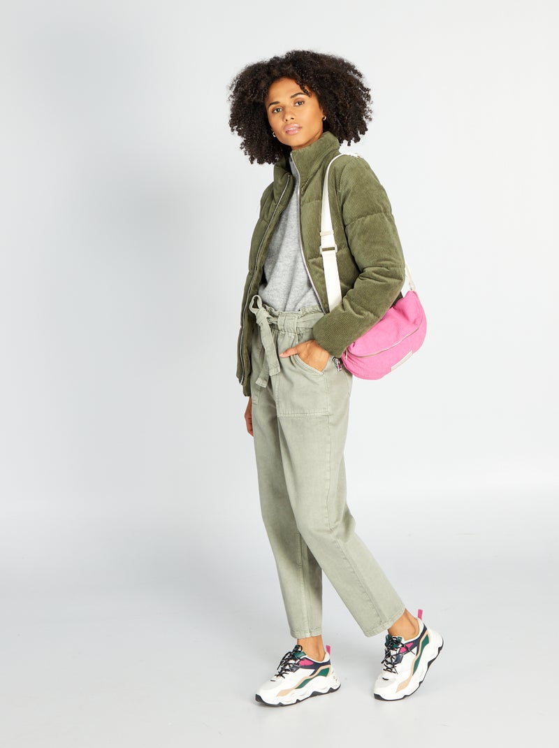 Jeans mom con cintura grigio - Kiabi