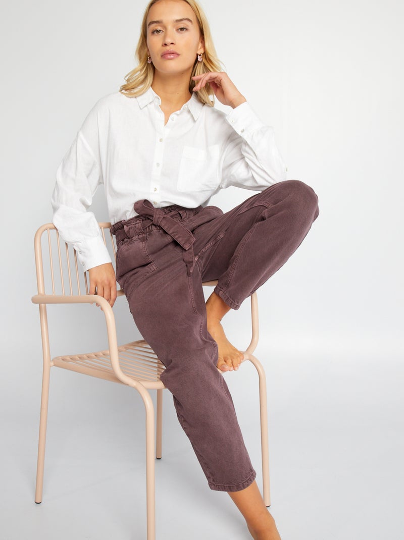 Jeans mom con cintura Viola - Kiabi
