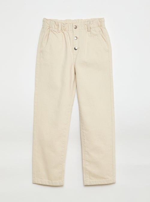 Jeans mom con tasche a forma di cuore - Kiabi