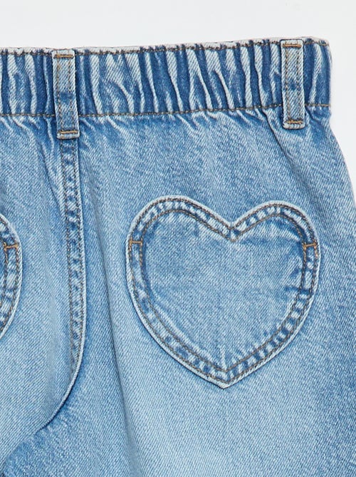 Jeans mom con tasche a forma di cuore - Kiabi