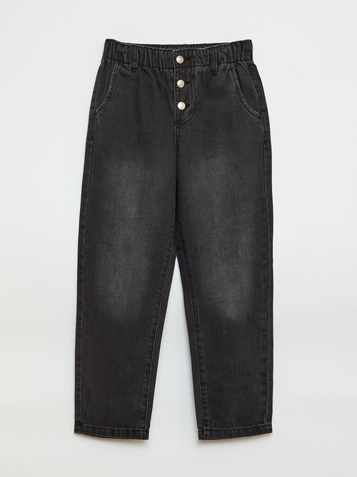 Jeans mom con tasche a forma di cuore - Kiabi