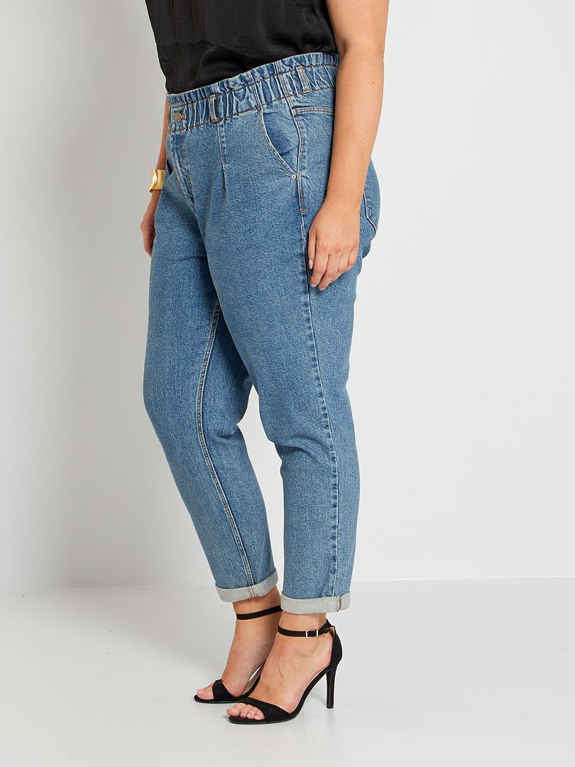 Jeans mom con vita elasticizzata BLU Kiabi 22.00€