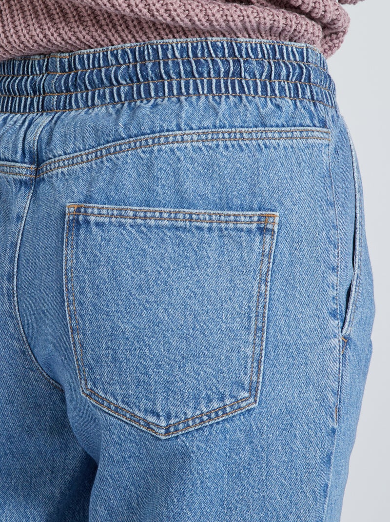 Jeans mom con vita elasticizzata blu Kiabi 18.00€