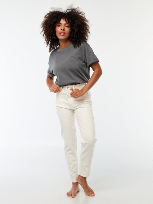 Jeans mom fit 5 tasche L34 - Kiabi