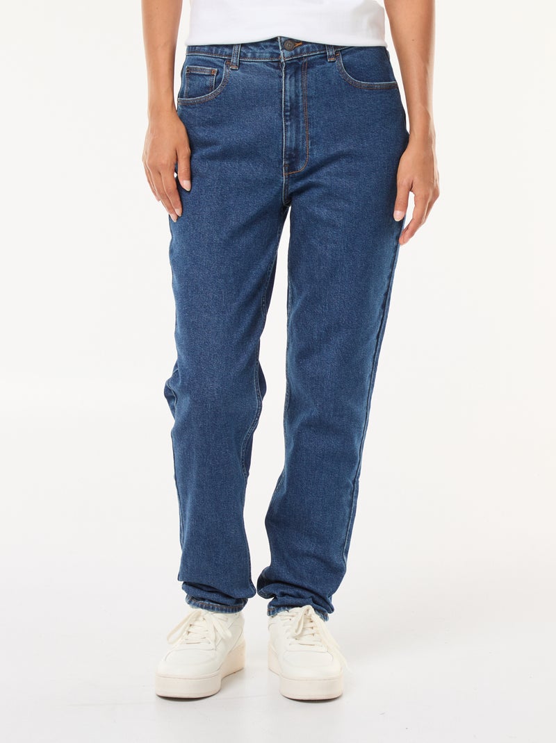 Jeans mom fit 5 tasche L34 Blu - Kiabi