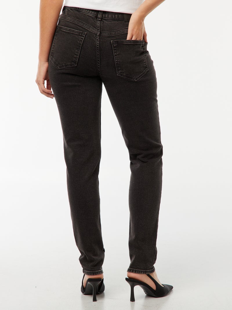 Jeans mom fit 5 tasche L34 Nero - Kiabi