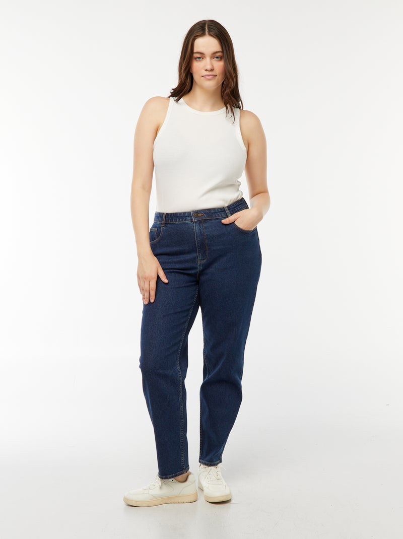Jeans mom fit a vita alta - L28 Blu - Kiabi