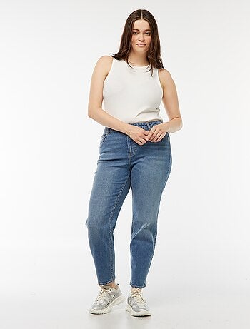 Jeans mom fit a vita alta - L28