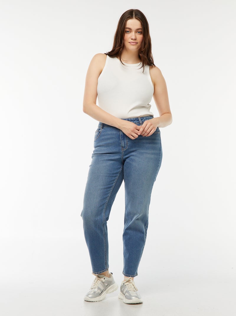 Jeans mom fit a vita alta - L28 Blu - Kiabi