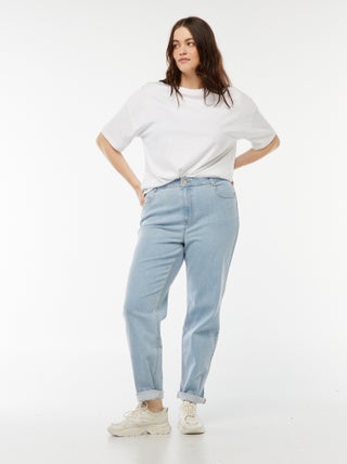 Jeans mom fit a vita alta - L28