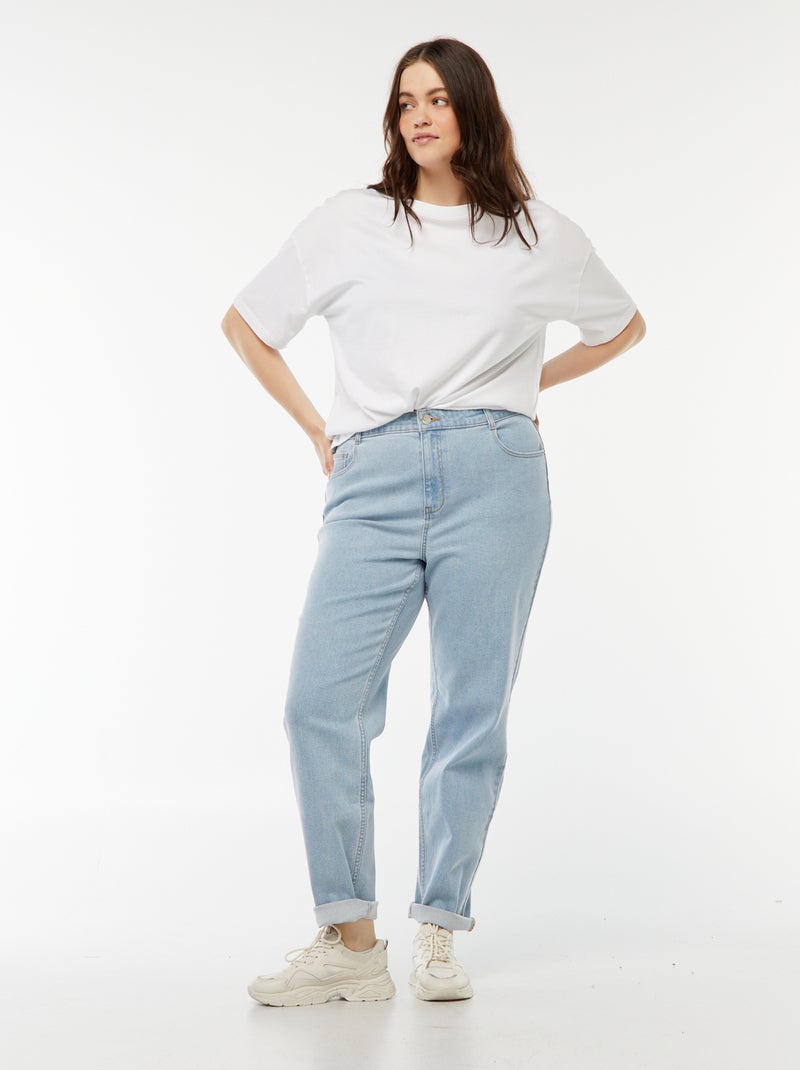 Jeans mom fit a vita alta - L28 Blu - Kiabi