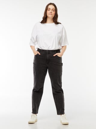 Jeans mom fit a vita alta - L28