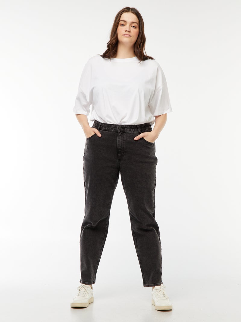 Jeans mom fit a vita alta - L28 Nero - Kiabi