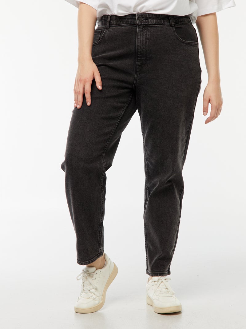 Jeans mom fit a vita alta - L28 Nero - Kiabi