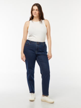 Jeans mom fit a vita alta - L30
